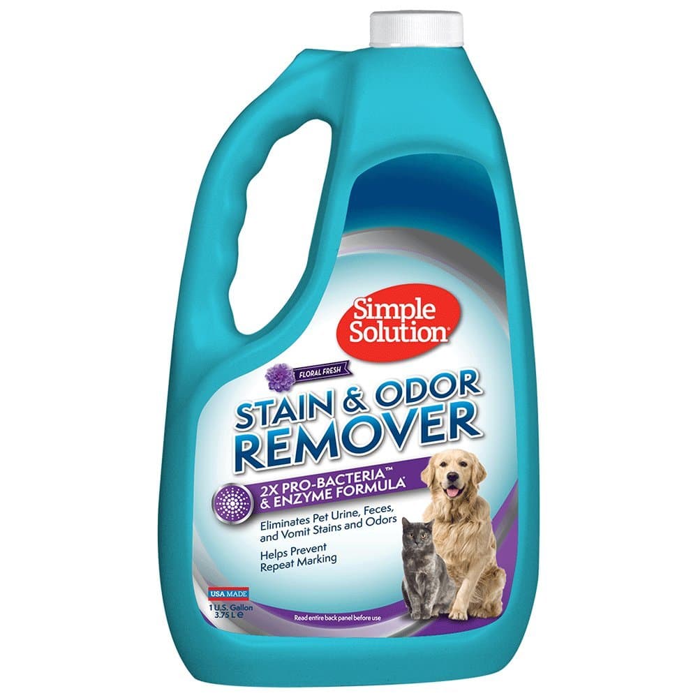 Pet Stain and Odor Remover | Enzymatic Cleaner with 2X Pro-Bacteria Cleaning Power | Floral Fresh, 1 Gallon