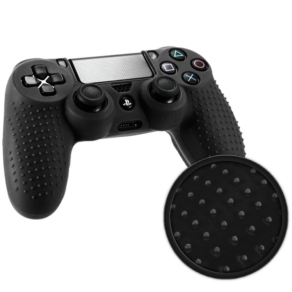 STUDDED Controller Skin by Foamy Lizard – ParticleGrip Premium Protective Anti-slip Silicone Grip Case Cover for Controller (Graviton - Black)