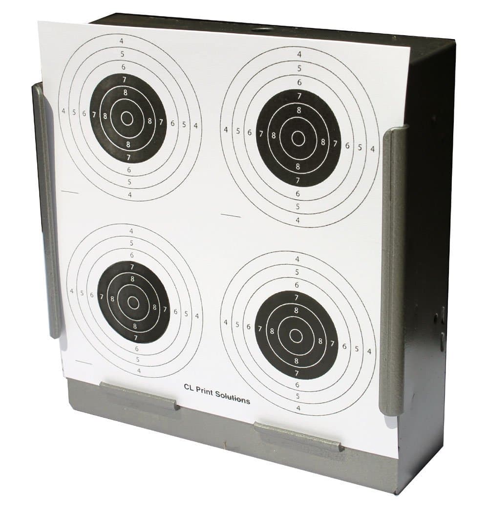 CL Print Solutions275gsm 100 x 14cm Four Circle Card Targets Air Rifle Pistol 14cm13