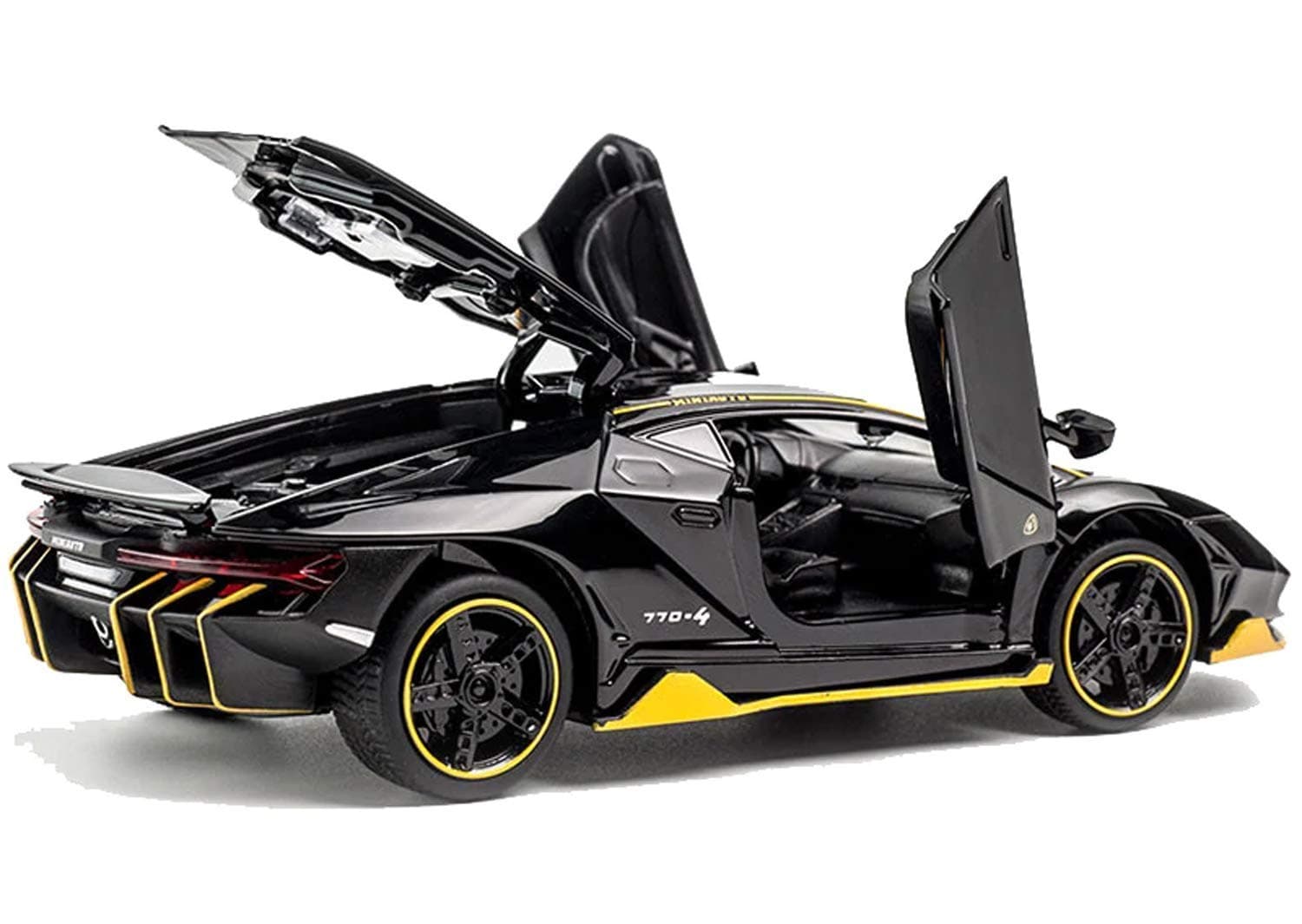 Exclusive Alloy Metal Pull Back Die-cast Car 1/32 Lamborgini Centenario Diecast Metal Pullback Toy car with Openable Doors, Light Music Boys Gifts Toy【 Random Color 】
