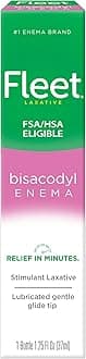 Fleet Laxatives, Bisacodyl Enema for Adult Constipation Relief, Prefilled Enema Kit for Fast Acting Constipation Relief, 1.25 Fl Oz