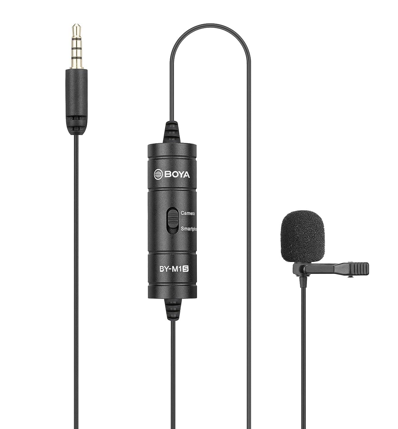 BOYA BY-M1S Professional Lavalier Microphone For All Device - Black