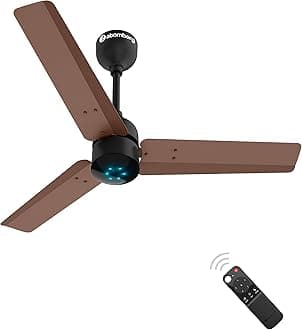 atomberg Renesa 900mm BLDC Ceiling Fan with Remote Control | BEE 5 star Rated Energy Efficient Ceiling Fan | High Air Delivery with LED Indicators | 2+1 Year Warranty (Brown & Black)