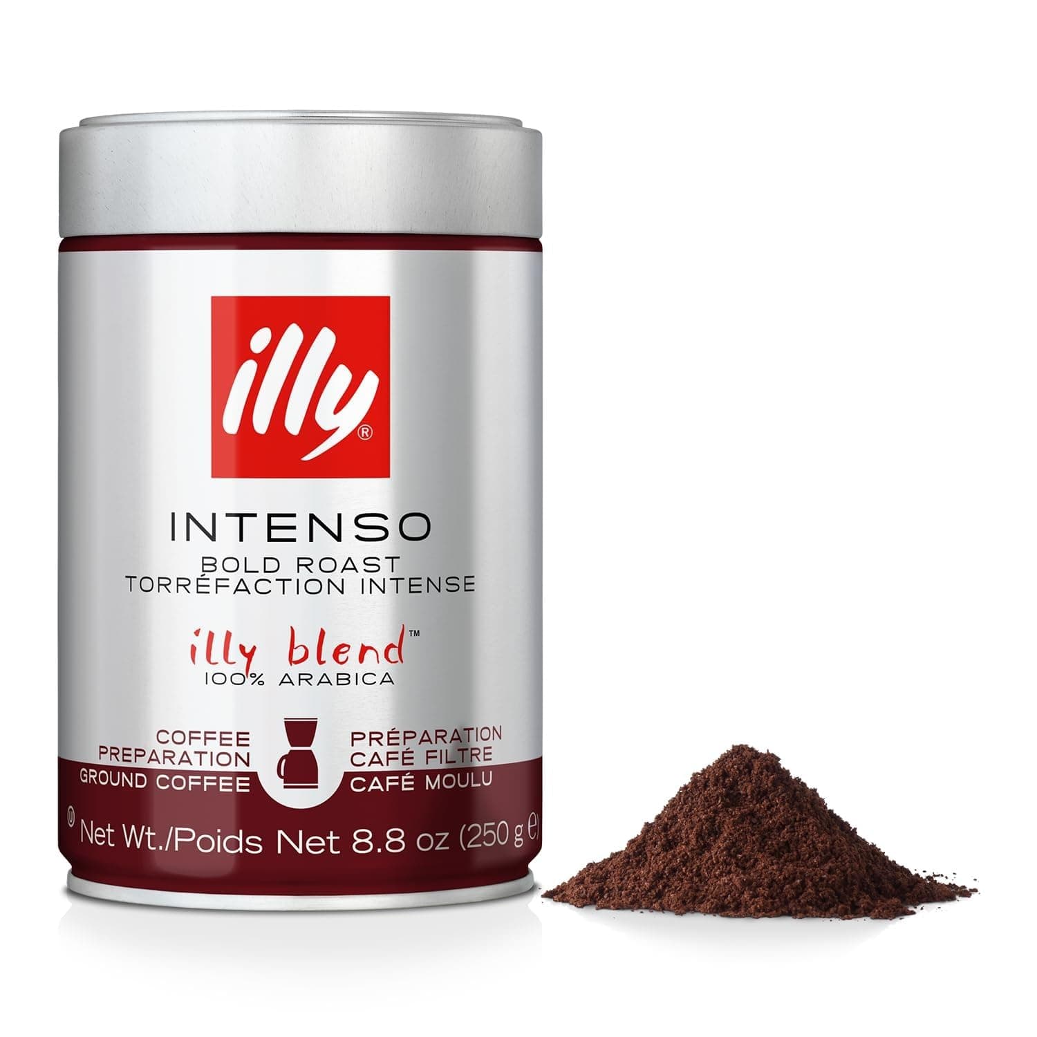 Illy Caffe Coffee Coffee - Drip - Ground - Dark Roast - 8.8 oz - case of 6