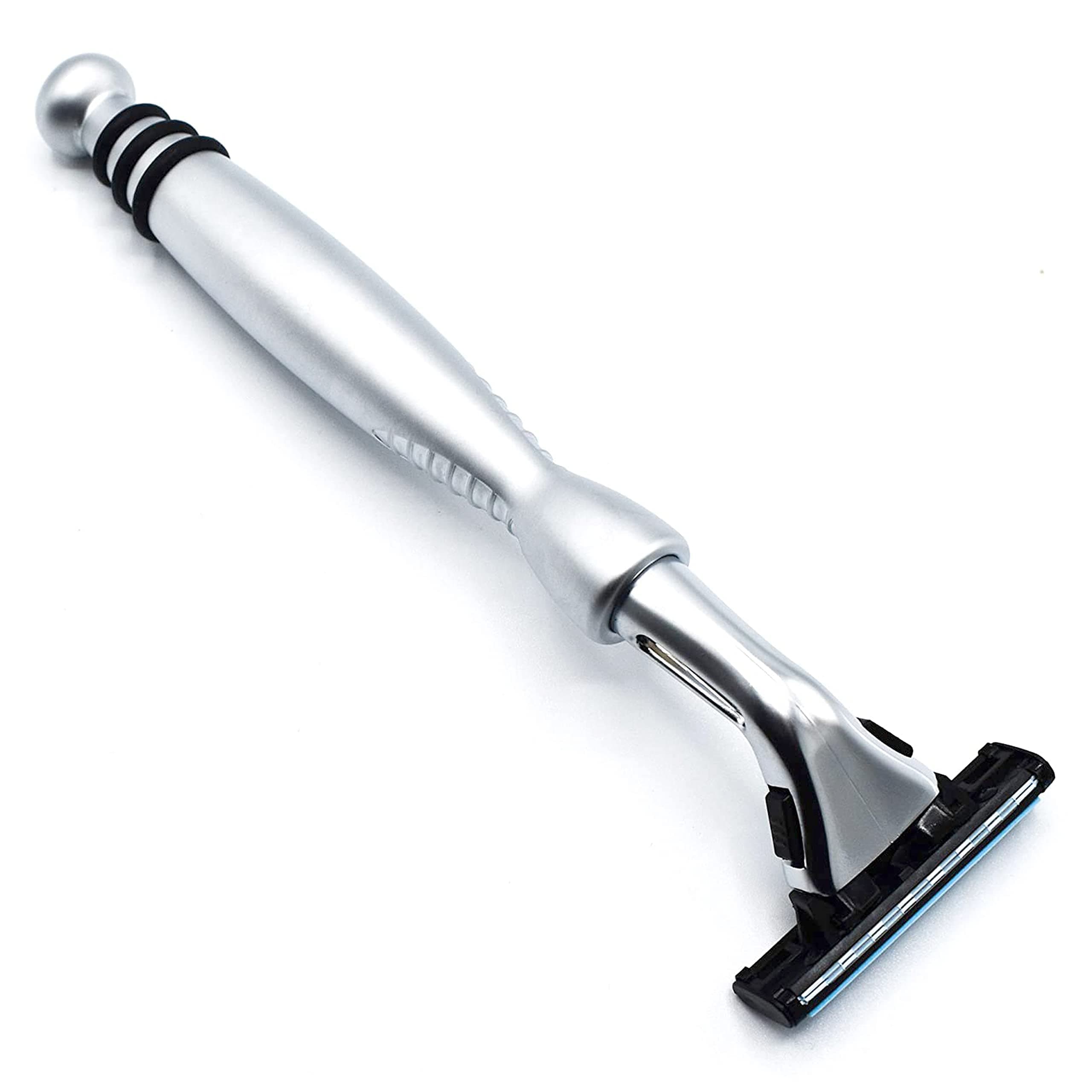 Heavyweight Chrome razor - Compatible with Gillette Sensor Blades - One Sensor Razor Blade Included