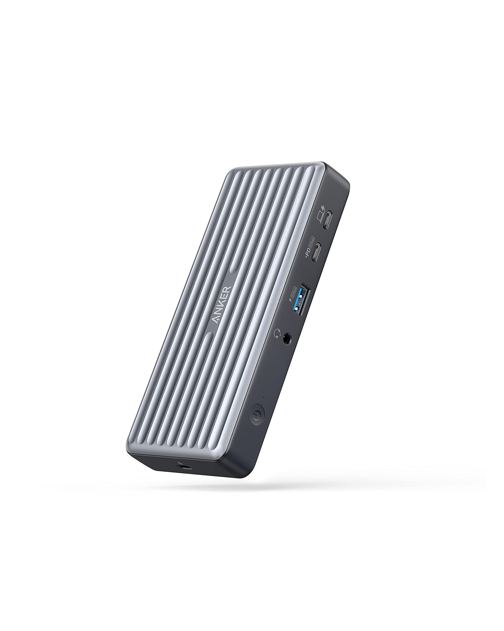 USB C Docking Station, PowerExpand 9-in-1 USB-C PD Dock, 60W Charging for Laptop, 20W Power Delivery Charging, 4K HDMI and DisplayPort, USB3.0&USB2.0 Data, Gigabit Ethernet, 3.5 mm Audio