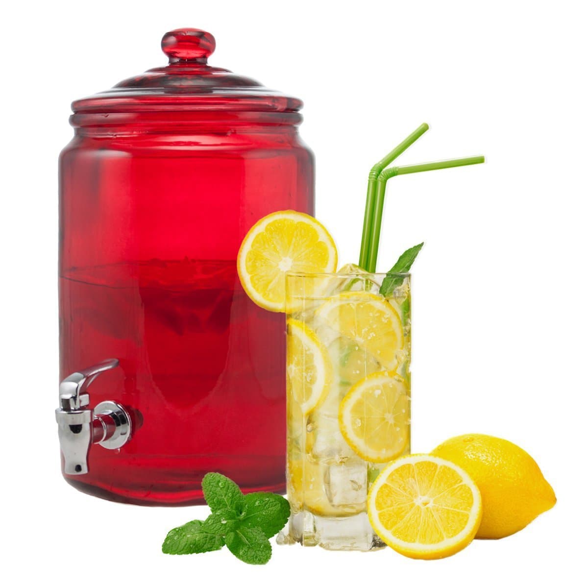 CIRCLE GLASS Hampshire Red Dispenser