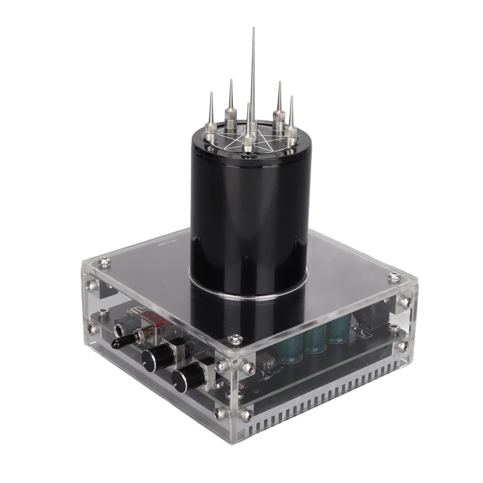 Bewinner Bluetooth Music Coil, Plasma Loudspeaker Arc Generator SSTC Desktop Toy, Experiment Desktop Toy Model for Teaching