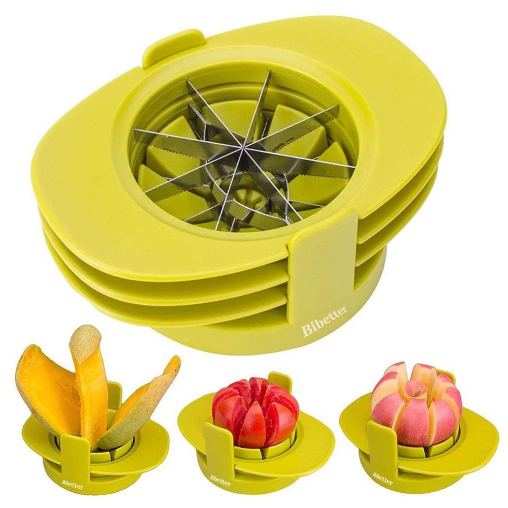 4in1 Multifunctional Fruit Slicers Set for Fruit Cutter Apple Pear Orange Corer Slicer Tomato Cutter etc, Bibetter Kitchen Tool