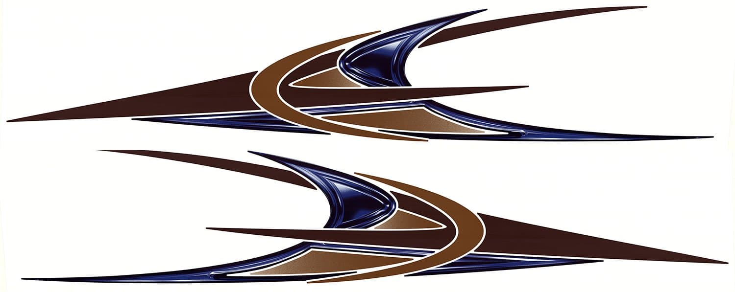 Navistar 2 New Boat rv Trailer Graphic Decals