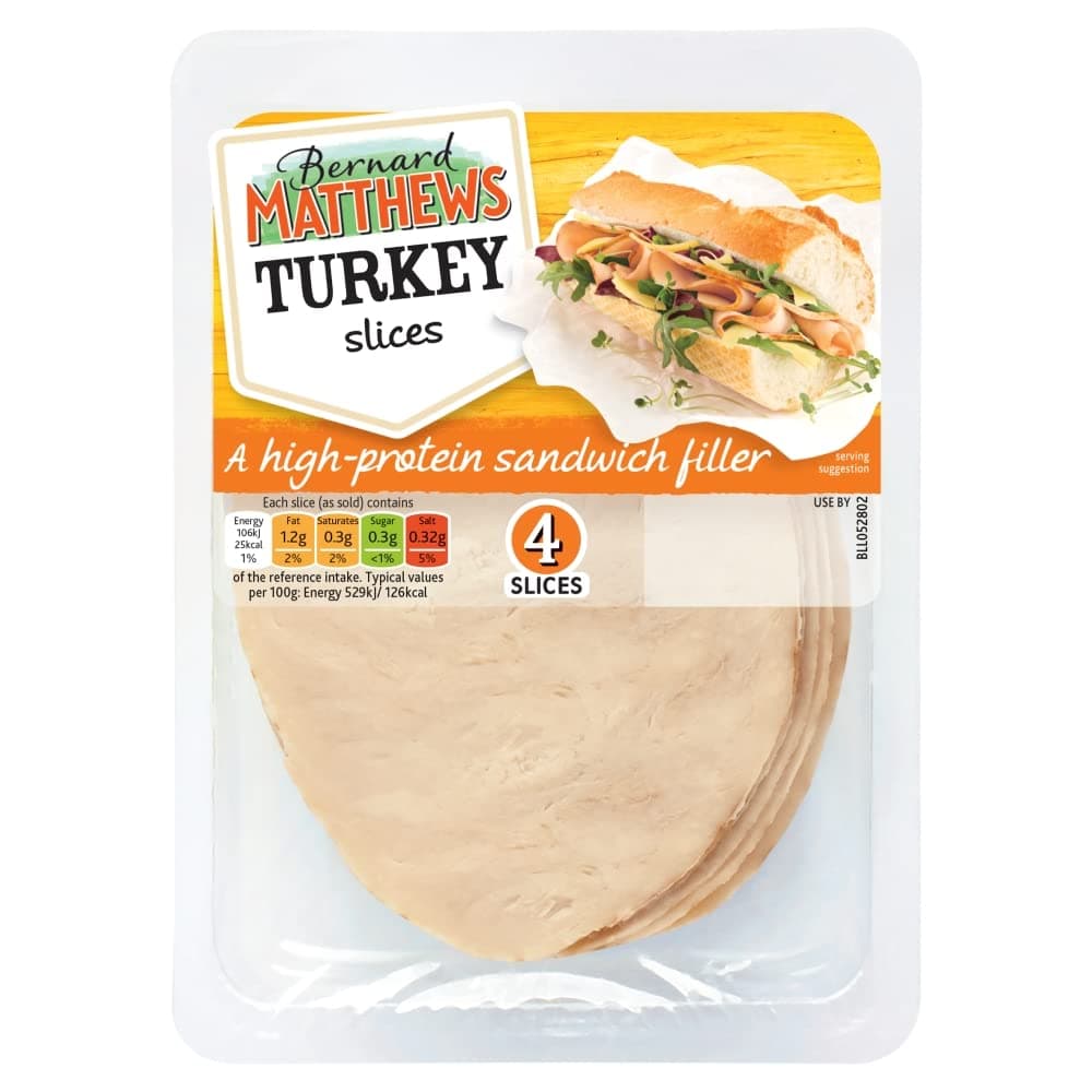 Bernard Matthews Turkey 4 Slices 80g
