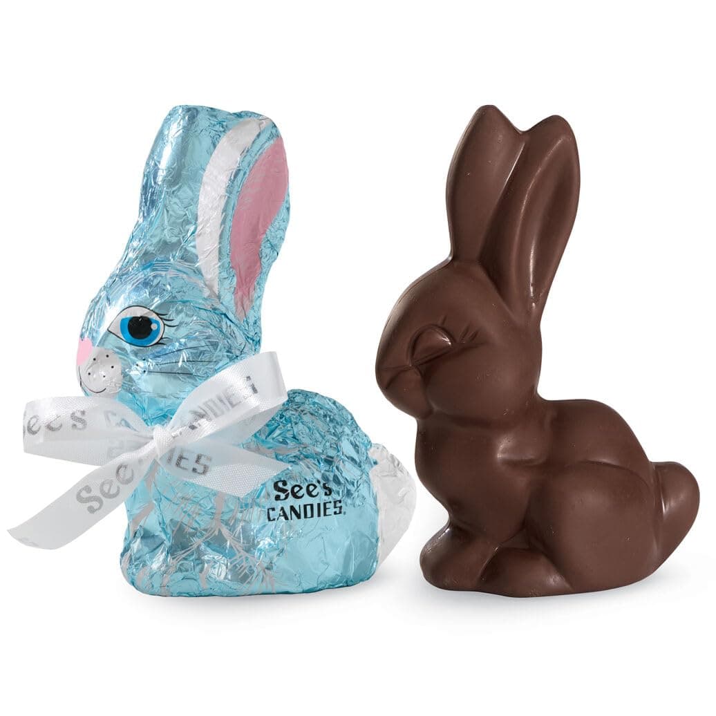 See's Candies 4.5 oz Easter Dark Chocolate Bunny