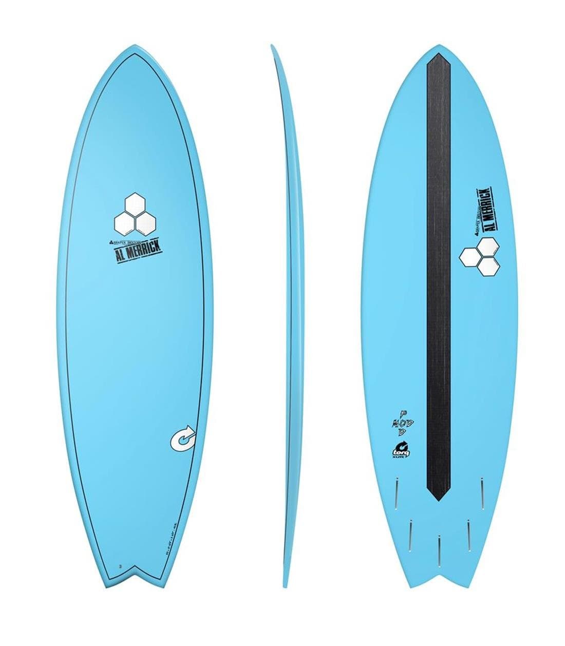 Surfboard CHANNEL ISLANDS X-lite Pod Mod 6.2 blue Al Merrick Epoxy Fish