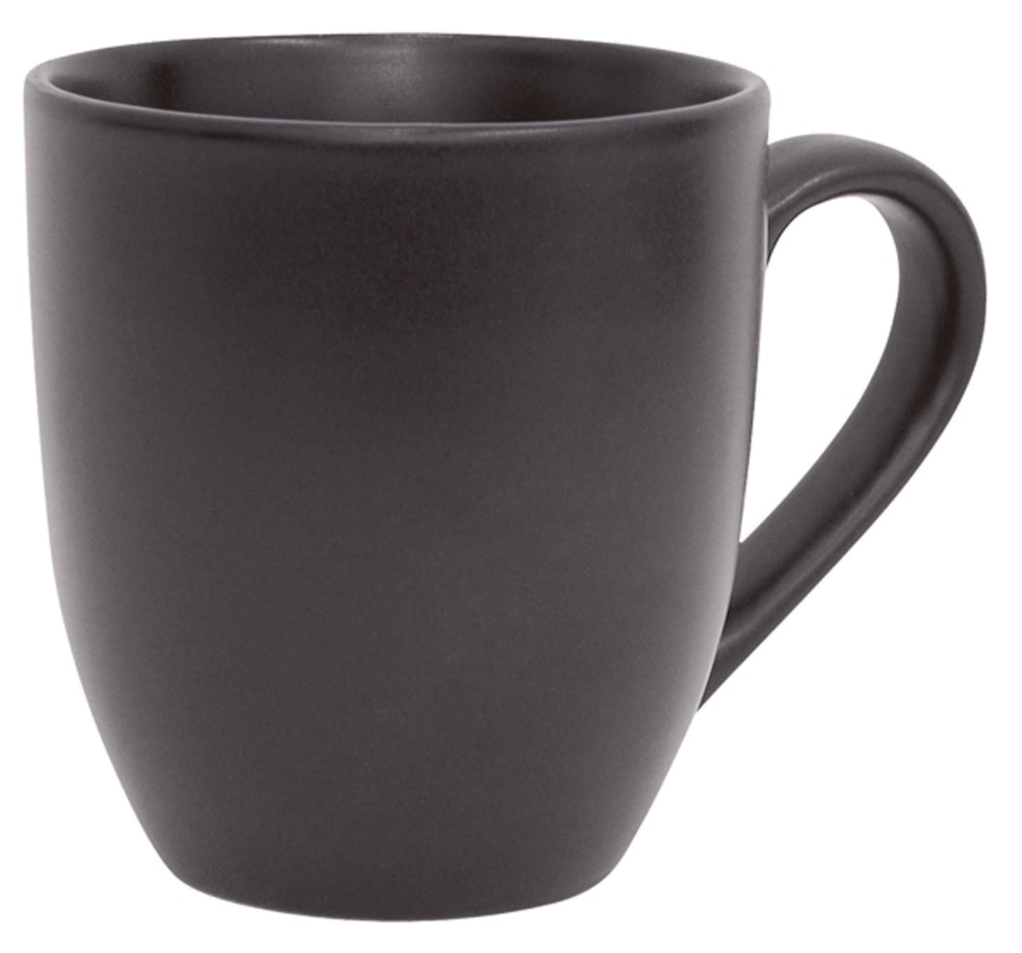 Home 85215 13 Oz Black Scoop Mug