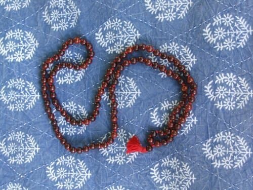 Rosewood Mala 108 Medium Beads on Knotted String