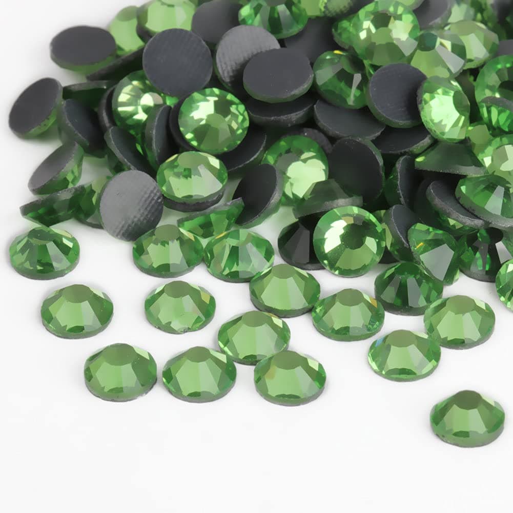 beadsland Crystal Hotfix Rhinestone,Machine Cut Stone 1440pcs/pkg (Light Green,SS10/3mm)