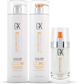 GK Hair Global Keratin Moisturizing Shampoo & Conditioner 1000 ml - Leave in Spray 120