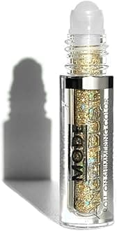 Mode Angel Dust Roll On Glitter The HIGH Life Holographic Gold Sparkling High Performance 3D Loose Glitters for Face and Body, Spill Proof Bottle, Cruelty Free, Vegan, Made in NY USA