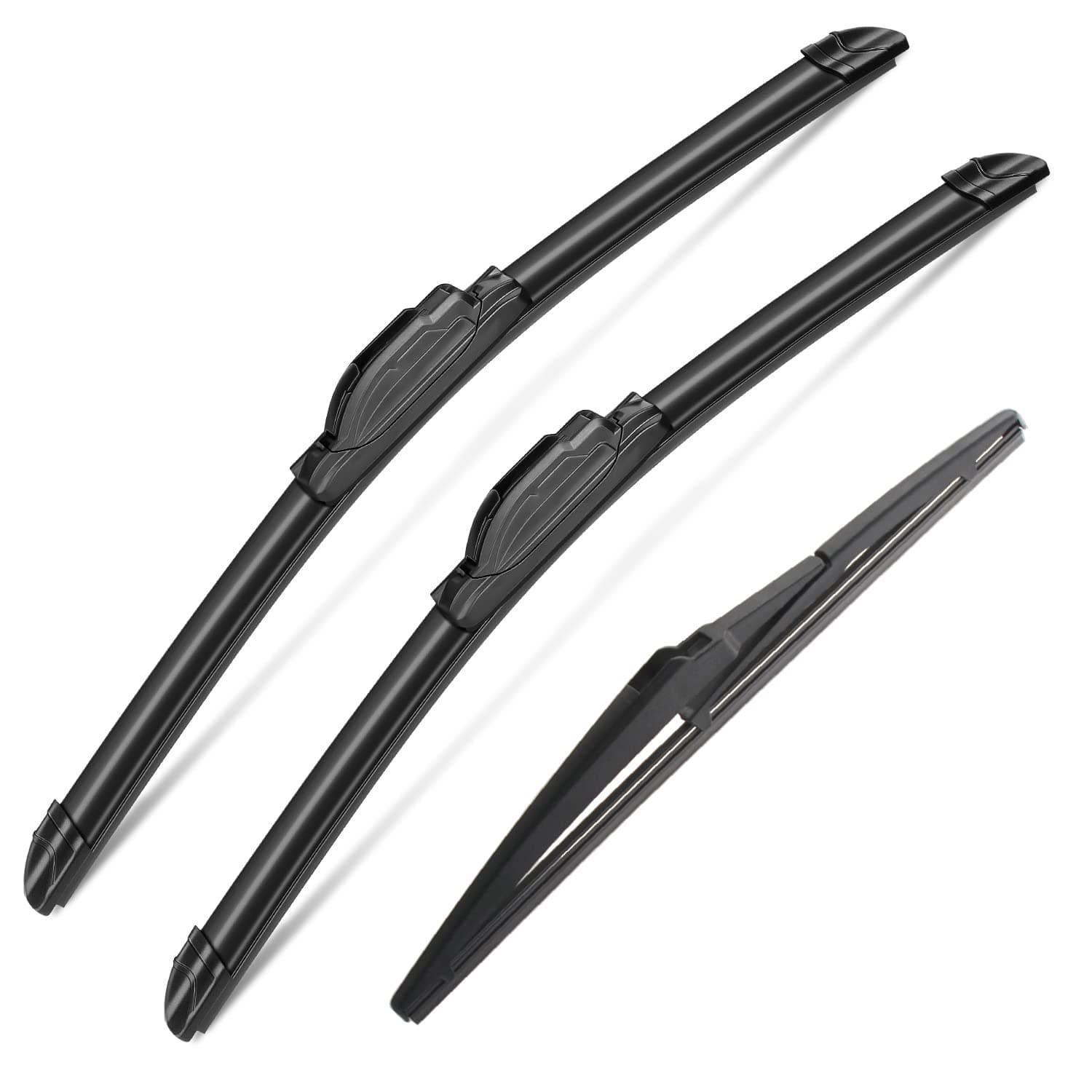 3 Wipers Set for 2011-2015 Kia Sorento, 2010-2020 Kia Soul, 2015-2019 Kia Soul EV, Windshield Wiper Blades Original Equipment Replacement Front and Rear- 24"/20"/11" (Pack of 3) J- HOOK
