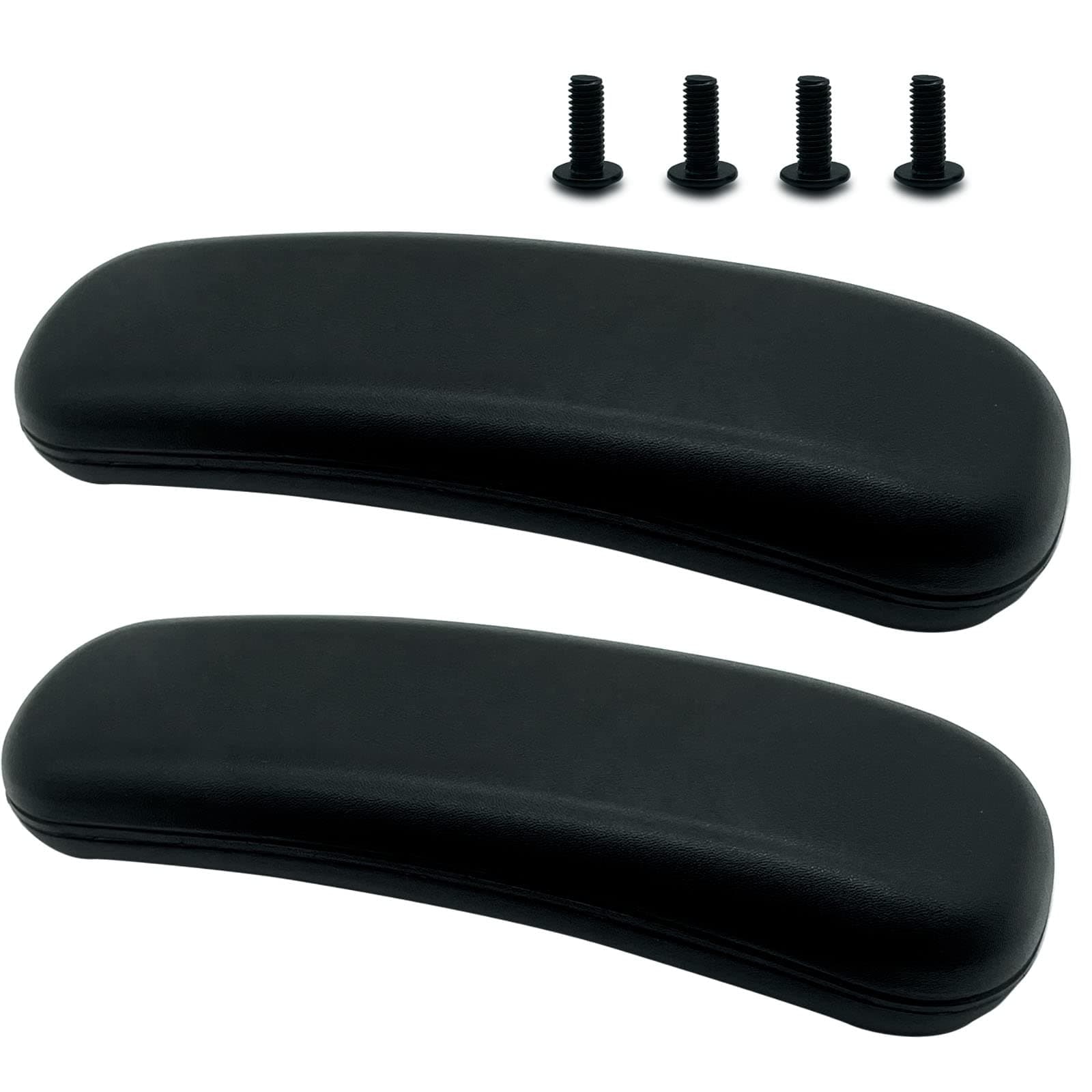 Replacement Office Chair Arm Replacement Armrest Pads Oval Shaped Office Chair Parts Arm Rest for Desk Chair with Mounting Hole Patterns Screws (Fashion)