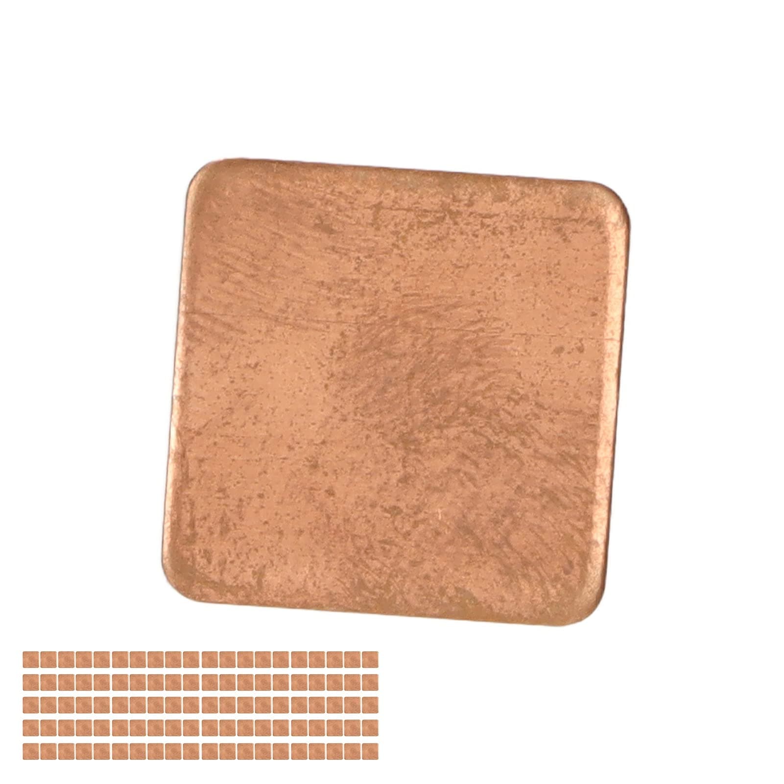 Yingd Cooler Kit 100PCS Copper Pad Shim for IC Chips Improve Thermal Conductivity for Laptop (15 * 15 * 1.2mm)