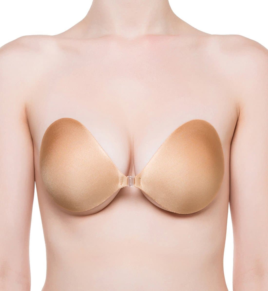 NuBraSE998 Seamless Push Up Strapless Bra (Tan, A)