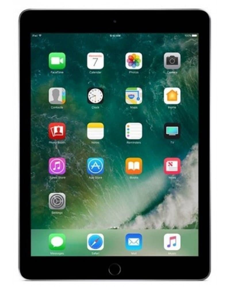 Apple iPad 9.7" (2018) 128GB Wi-Fi - Space Grey (Renewed)