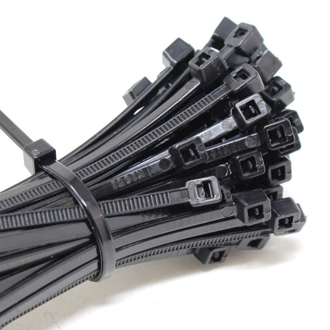 100 x Cable Ties (Pick Your Colour) / TIE Wraps/Zip Ties, 4.8mm x 300mm + Free UK DELIVERY (Black)