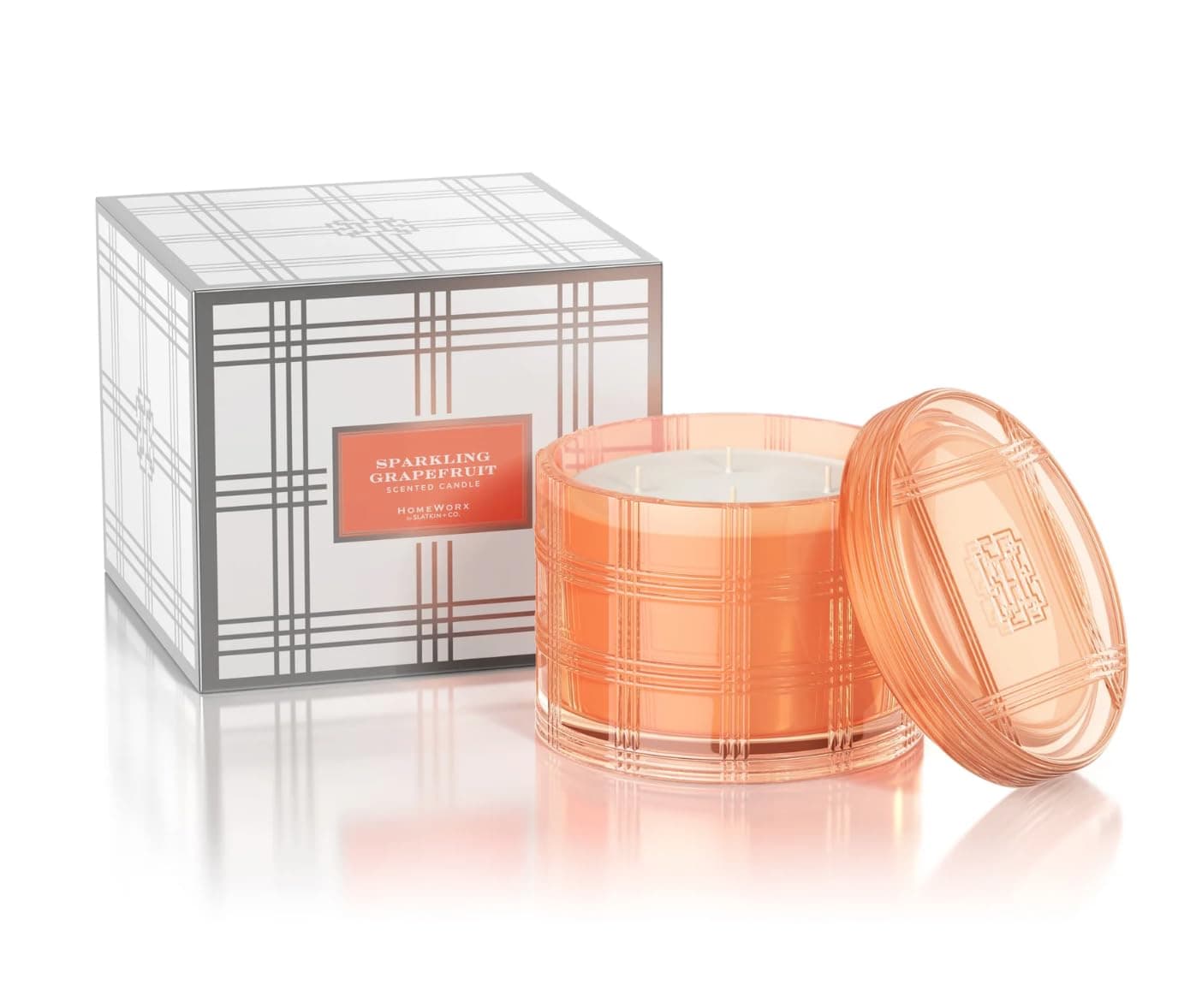& Co 4-Wick Sparkling Grapefruit Specialty Candle with Gift Box Notes of Grapefruit, Fresh Lemon, Thyme Sprigs, Vanilla Sugar