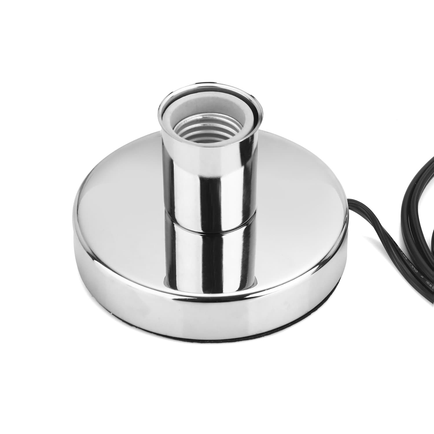 Metal Desktop Lamp Base Ceramic Base Holder 5.84ft Cord On/Off Switch Plug E26/E27 Screw Base