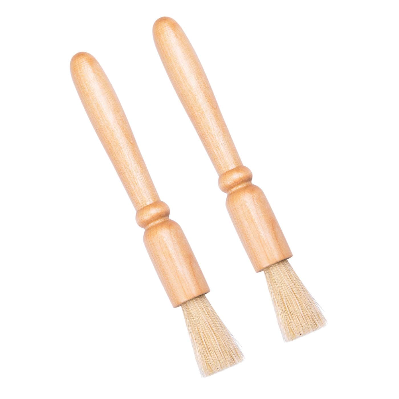 LABOTA 2 Pack Coffee Grinder Cleaning Brush Coffee Cleaning Tool Wood Dusting Brush Natural Bristlesfor Espresso Stations Coffee Machine