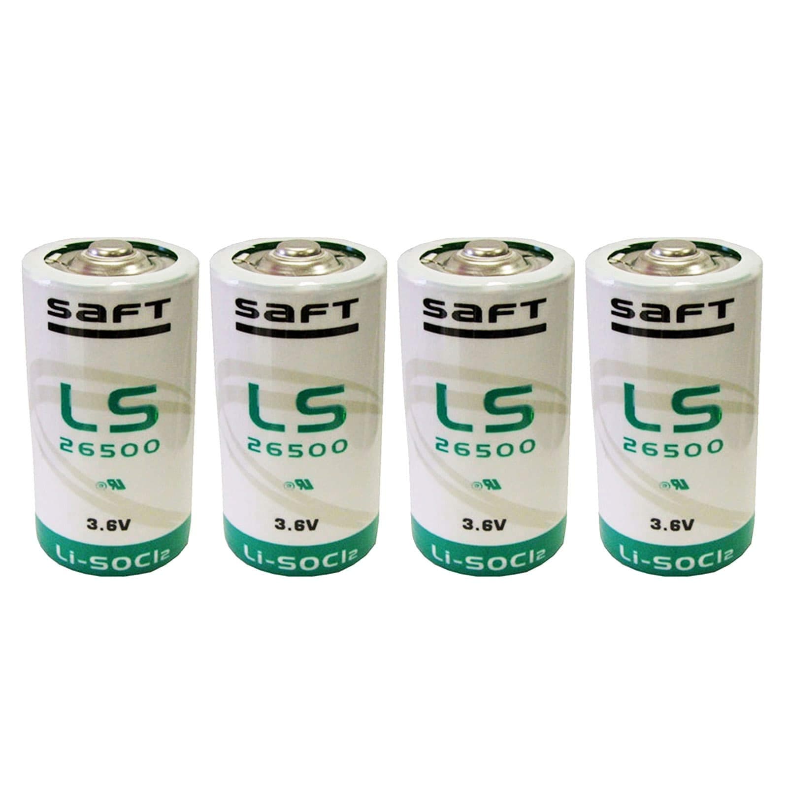 4x SAFT LS26500 C Size 3.6V Lithium Battery for Smart Munitions, Unattended Sensors, Intrusion Sensors, Invisible Fencing,RFID Tracking, Asset Tracking, Theft Prevention SAFT MFG PN 700068