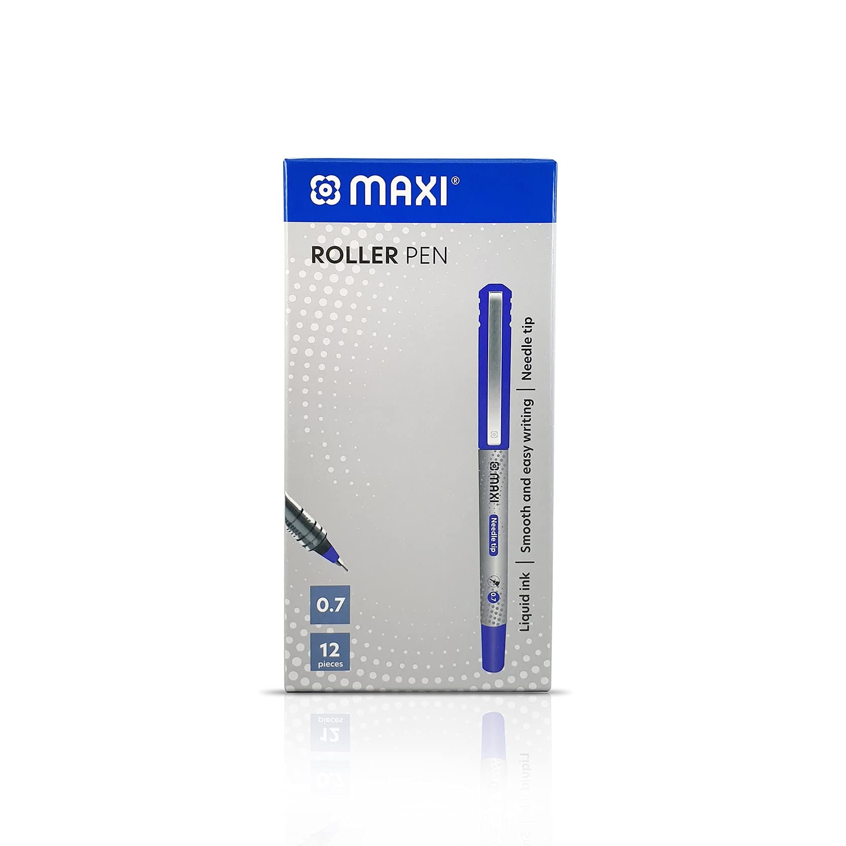 ROLLER PEN 0.7MM NEEDLE TIP BOX OF 12PC BLUE