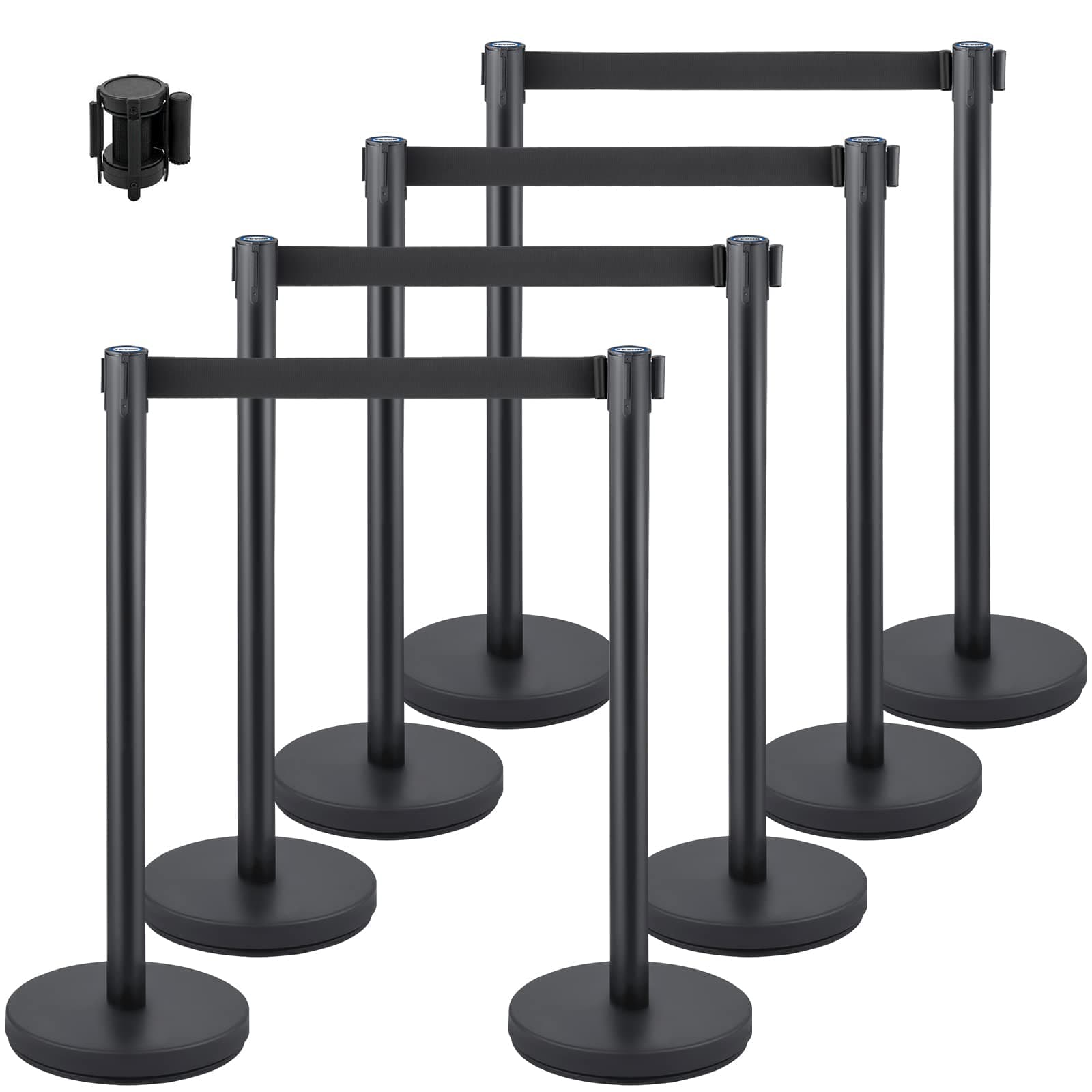 8pcs Crowd Control Stanchion,Straight Post