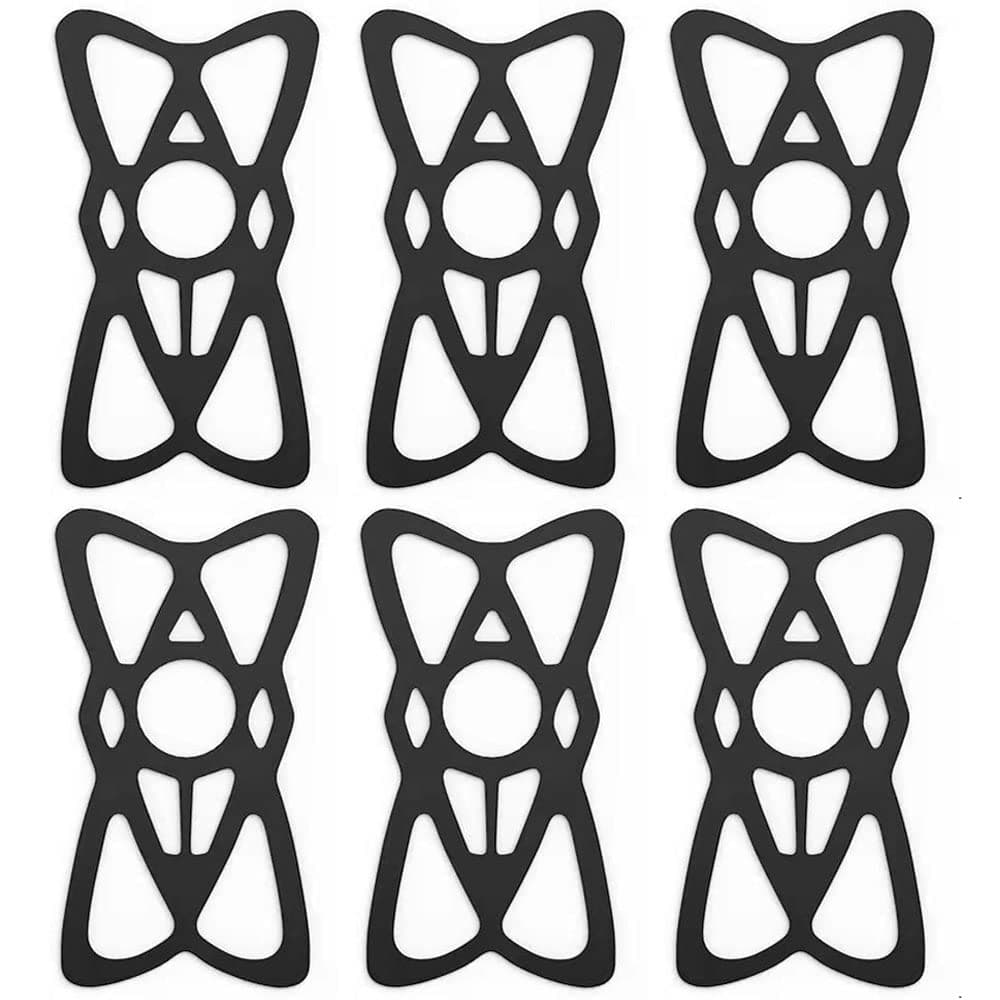 Kinizuxi Motorcycle Phone Mount Tether 6 Pack,Replacement Rubber Silicone Bands for Bike Phone Holder, Grip Rubber Strap Security Bands for Universal Bike, Bicycle,Motorcycle, Handlebar,Scooter