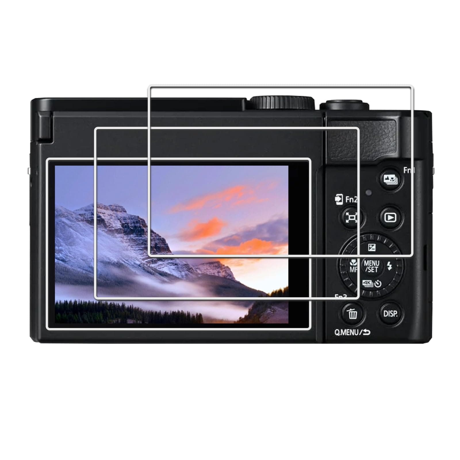 kinokoo Screen Protector for Panasonic Lumix DC-ZS99 Camera - 0.25mm 9H Hardness for Panasonic Lumix LX100 / LX100 II Tempered Glass Film - Anti-Fingerprint Anti- Scratch & Bubblefree (3 Packs)