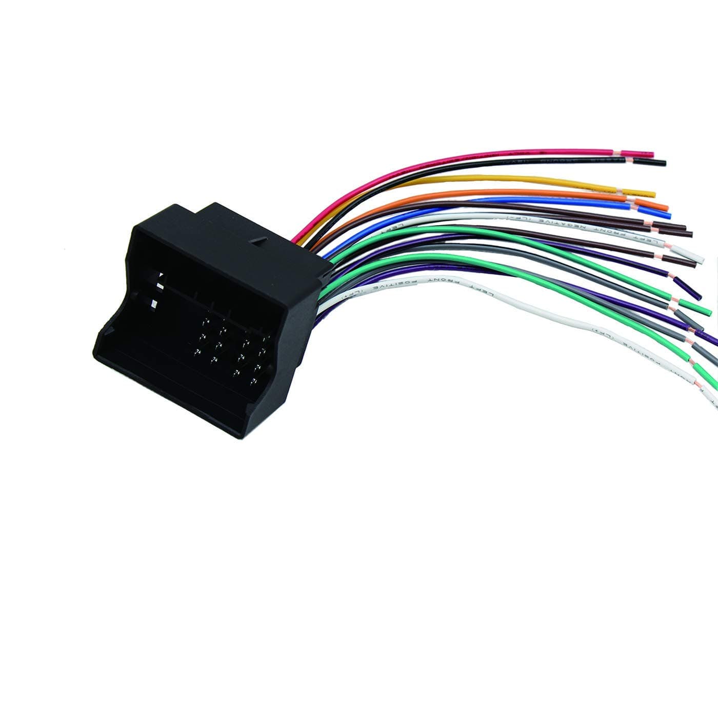 RED WOLF Car Stereo Radio Replacement for Wire Harness Dash Sound Cable Connector to OEM Plug Fit Volkswagen 2004-2015, Audi 2006-2011, BMW 3/5 Aftermarket Wiring Adapter