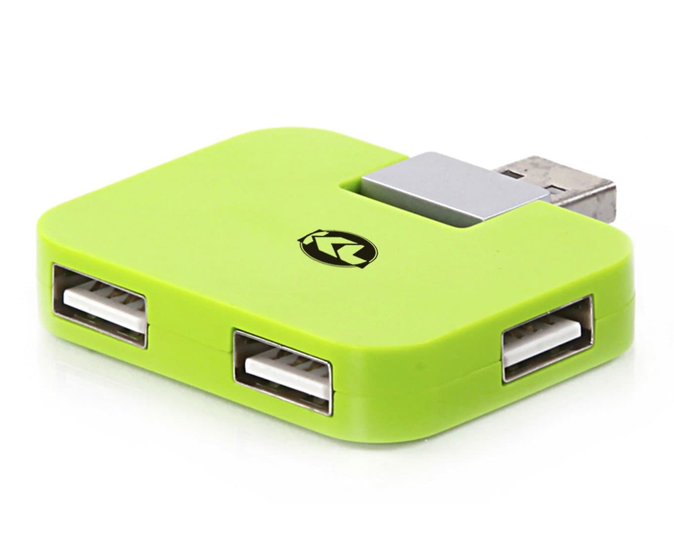 Kimlen Rotatable 4x USB 2.0 | Portable USB HUB (Green)