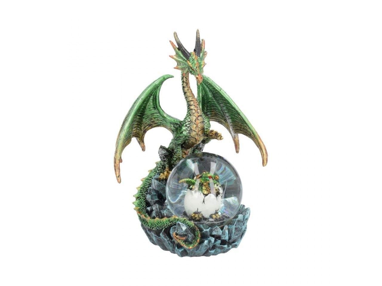 Nemesis Now Emerald Oracle Snowglobe, Green, 19cm
