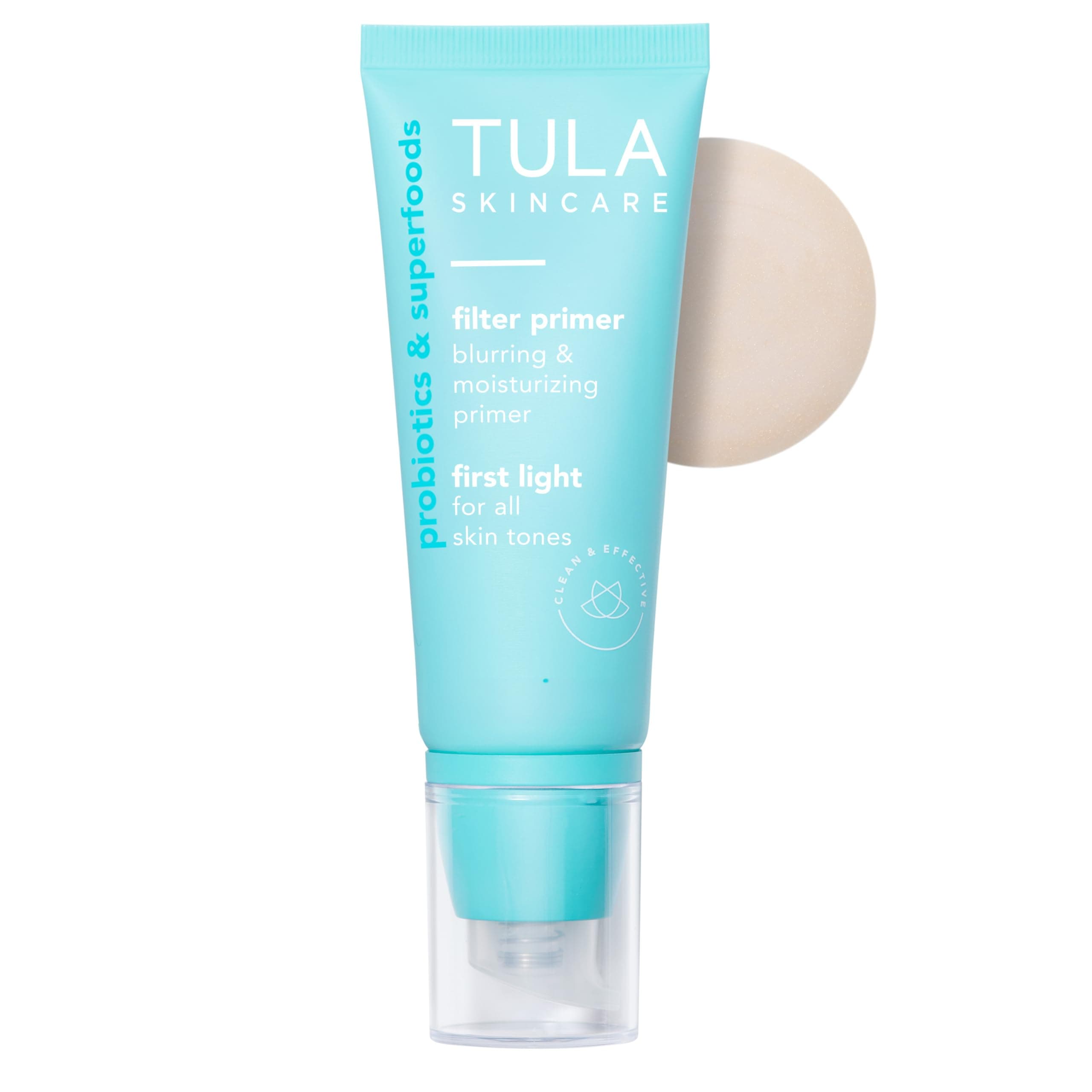 - TULA Skin Care Face Filter Blurring and Moisturizing Primer - First Light, Evens the Appearance of Skin Tone & Redness, Hydrates & Improves Makeup Wear