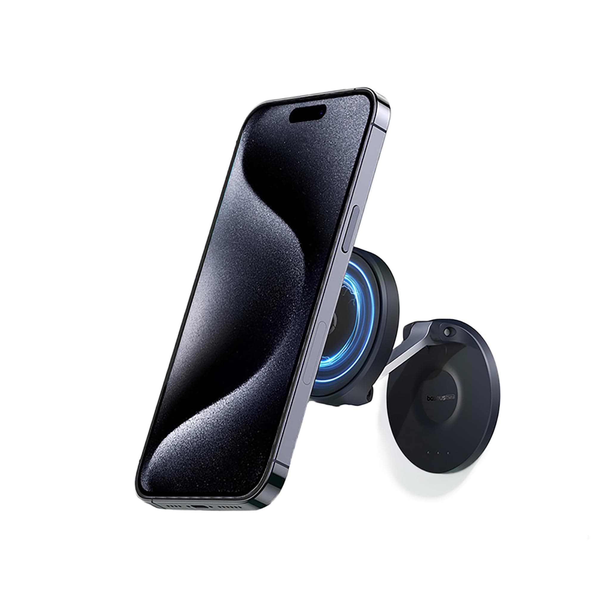 MagPro Series Car Phone Holder, 180° Adjustable & Foldable Magnetic Phone Holder, Multi-Purpose Phone Mount for Car, Wall, Table Compatible with iPhone 15 Pro Max, Samsung S24 Ultra etc (Black)