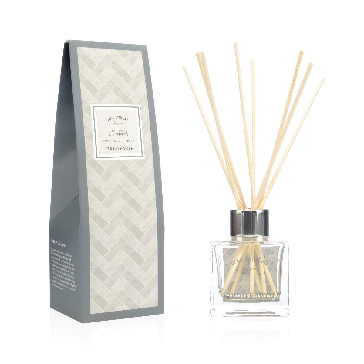 Wax Lyrical Fired Earth Reed Diffuser 100ml Earl Grey & Vetivert