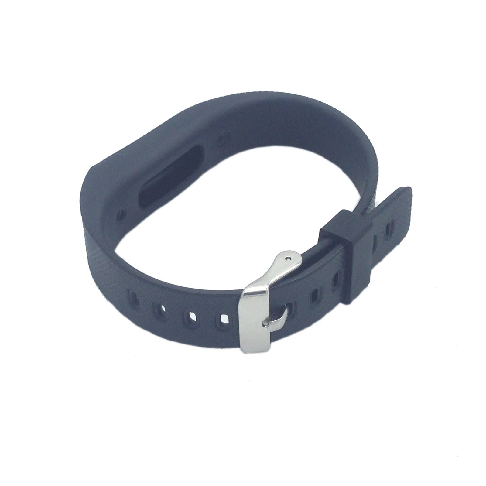 Replacement Wrist Band for Fitbit Flex,Silicon Accessory Wristband with Metal Watch Buckle Design Black
