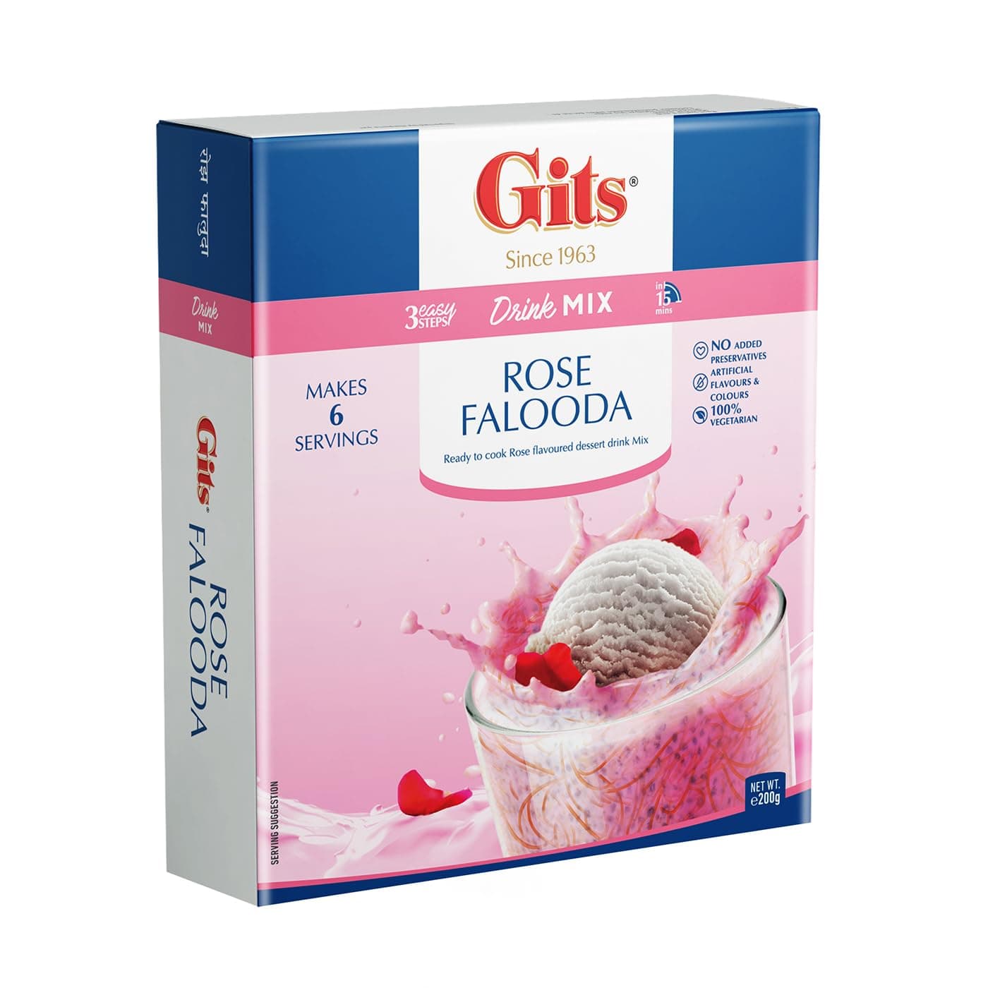 Gits Rose Falooda Mix 200Grams