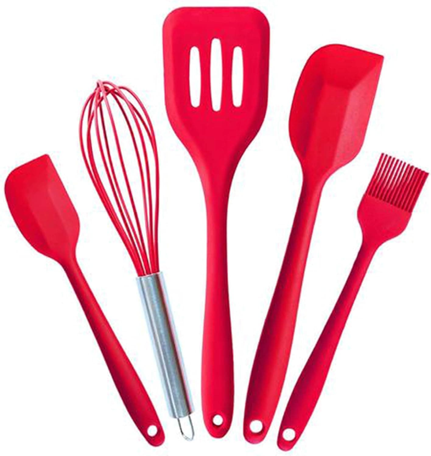 FEELINGS Silicone Kitchen Utensils – 5-Piece Non-Stick Cooking Tools Set