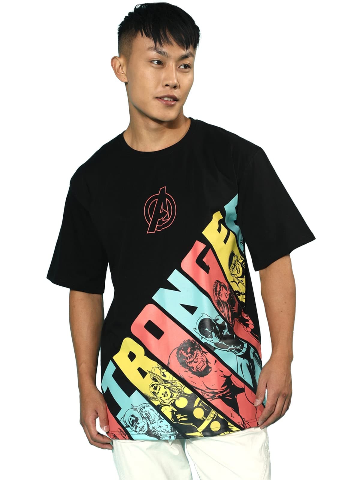 VeirdoMen's Printed Oversized Fit T-Shirt