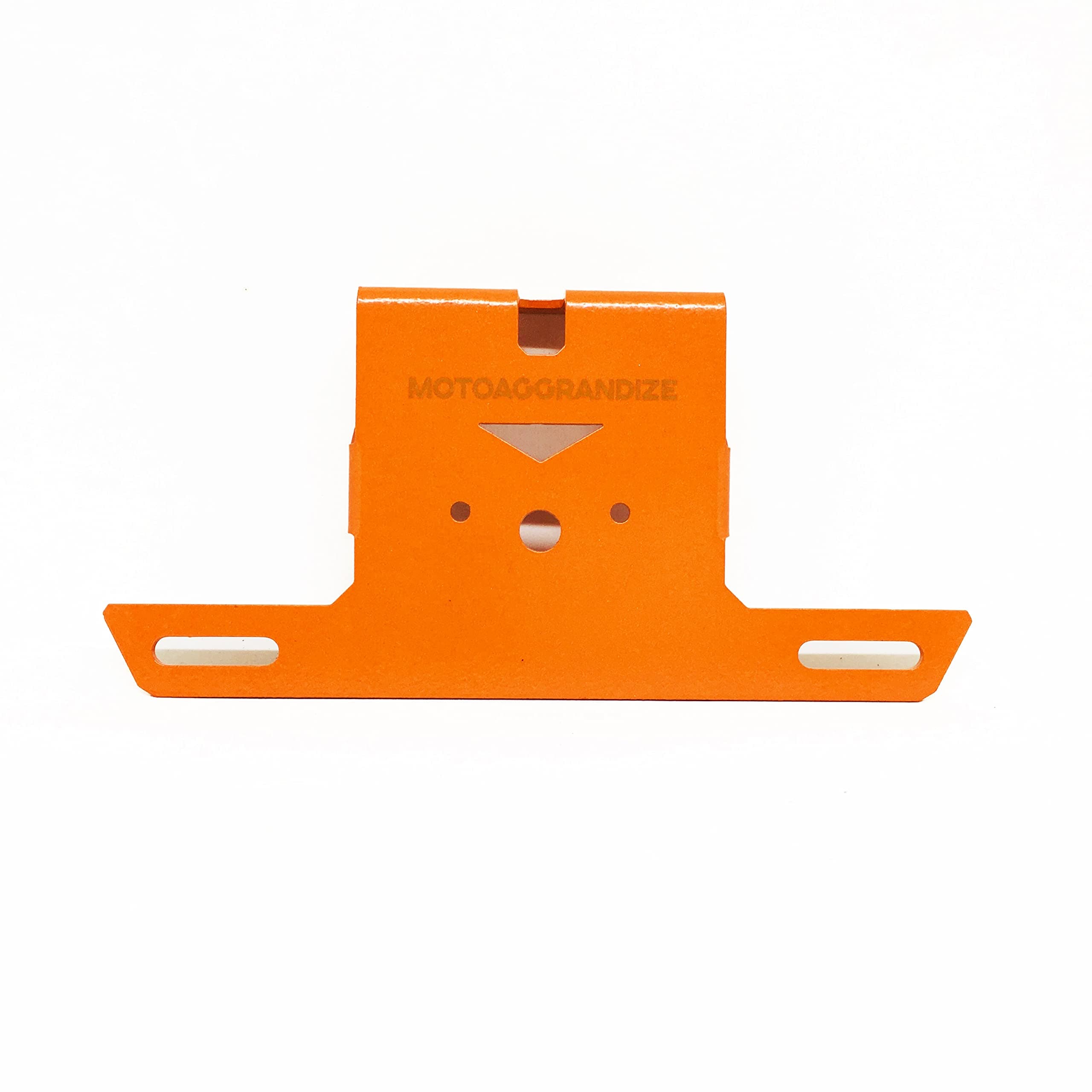 Motoaggrandize Compact Tail Tidy | License plate holder for RC | 125 | 200 | 390 [Perfect With Small License Plates] | Colour: Orange