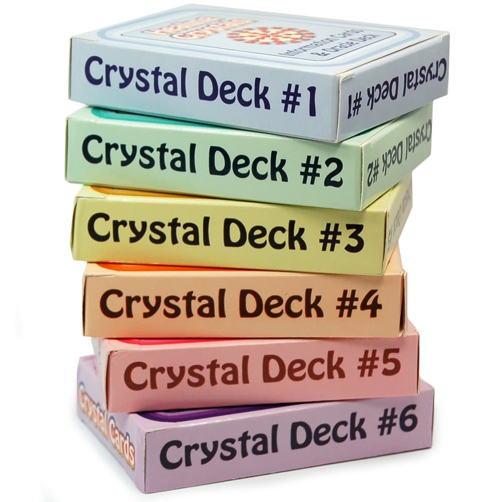 ALL 3 Crystal Information Cards/Oracle Deck #1-3 - 165 Cards