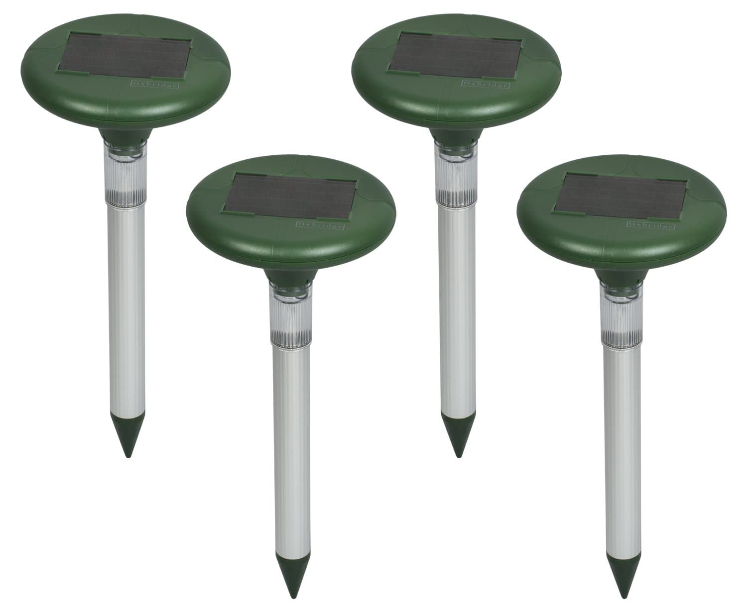 OXBRIDGE 4 x Sonic Wave Garden Solar Powered Mole/Rat/Rodent Repeller