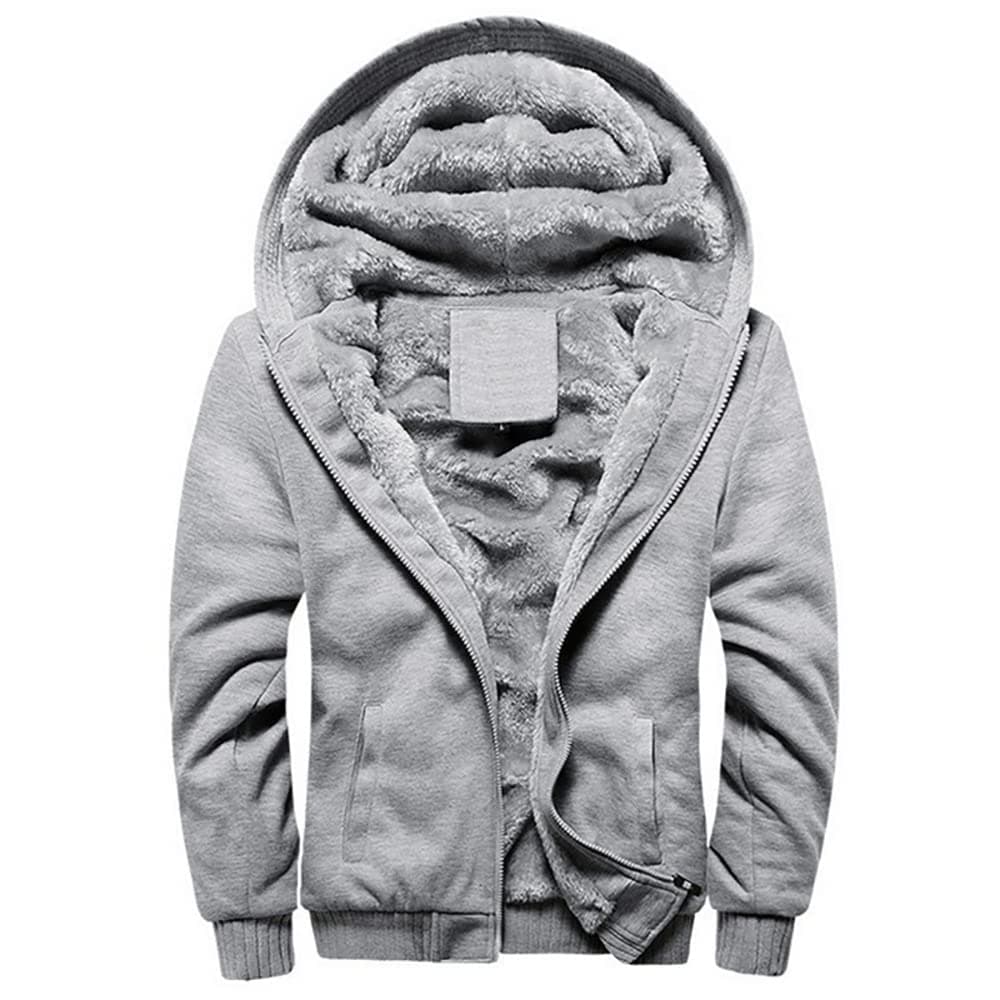 LBL Leading the Better Life Men's Pullover Winter Jackets Hooed Fleece Hoodies Sweatshirt Wool Warm Thick Coats